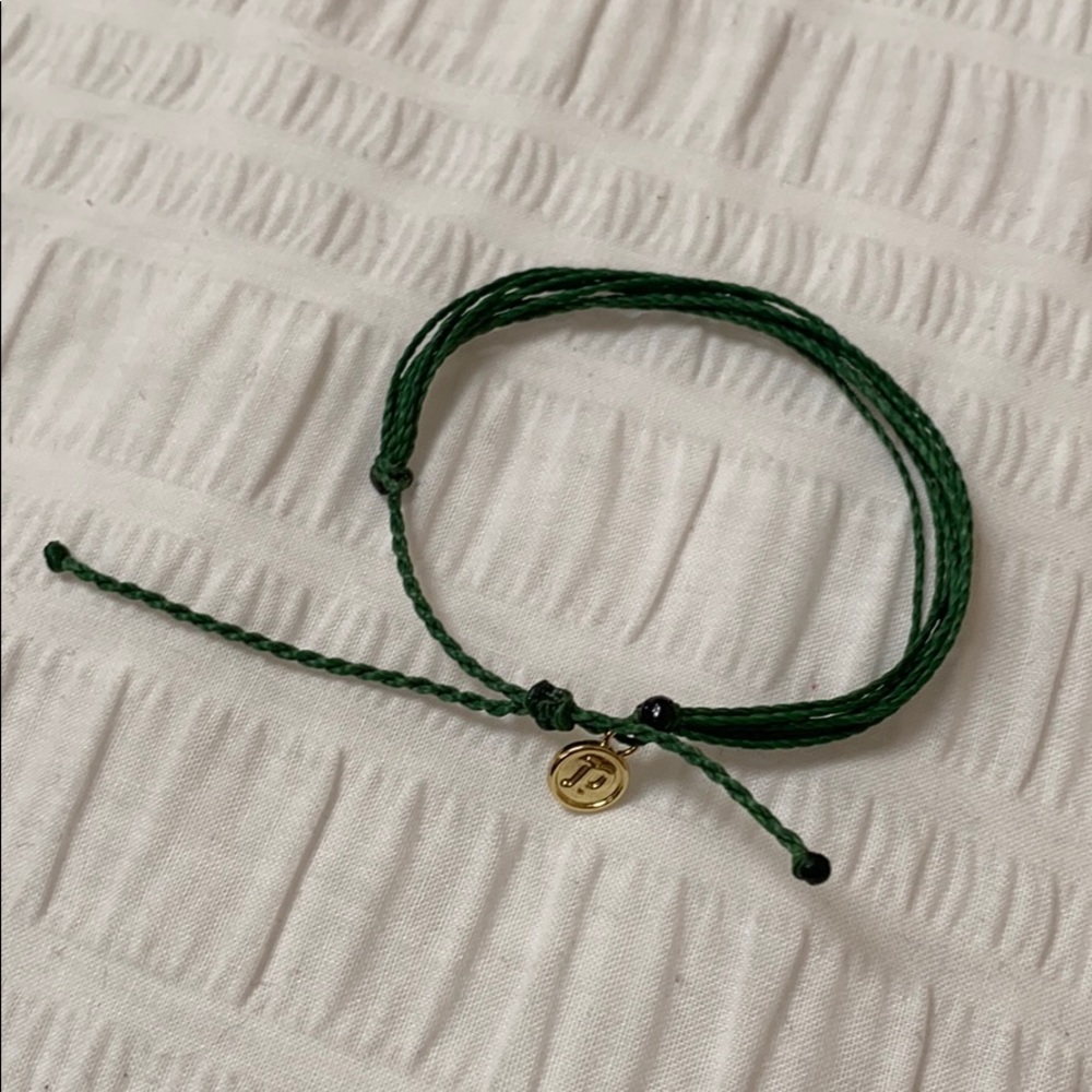 Dark green pura vida bracelet
